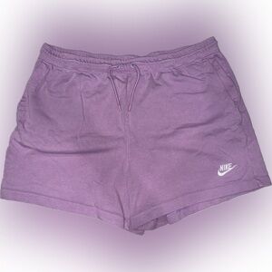 Nike Purple Athletic Shorts with Elastic Waistband